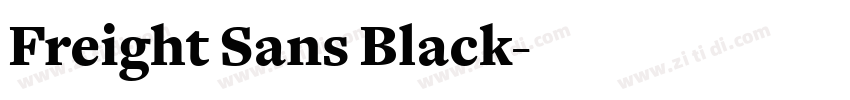 Freight Sans Black字体转换